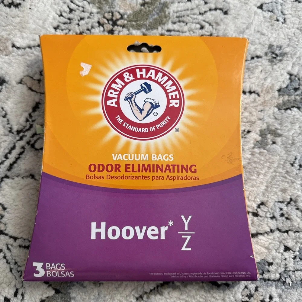 Arm & Hammer Hoover Y & Z Odor Eliminating Vacuum Bags 62611D - 3 Pack - NEW